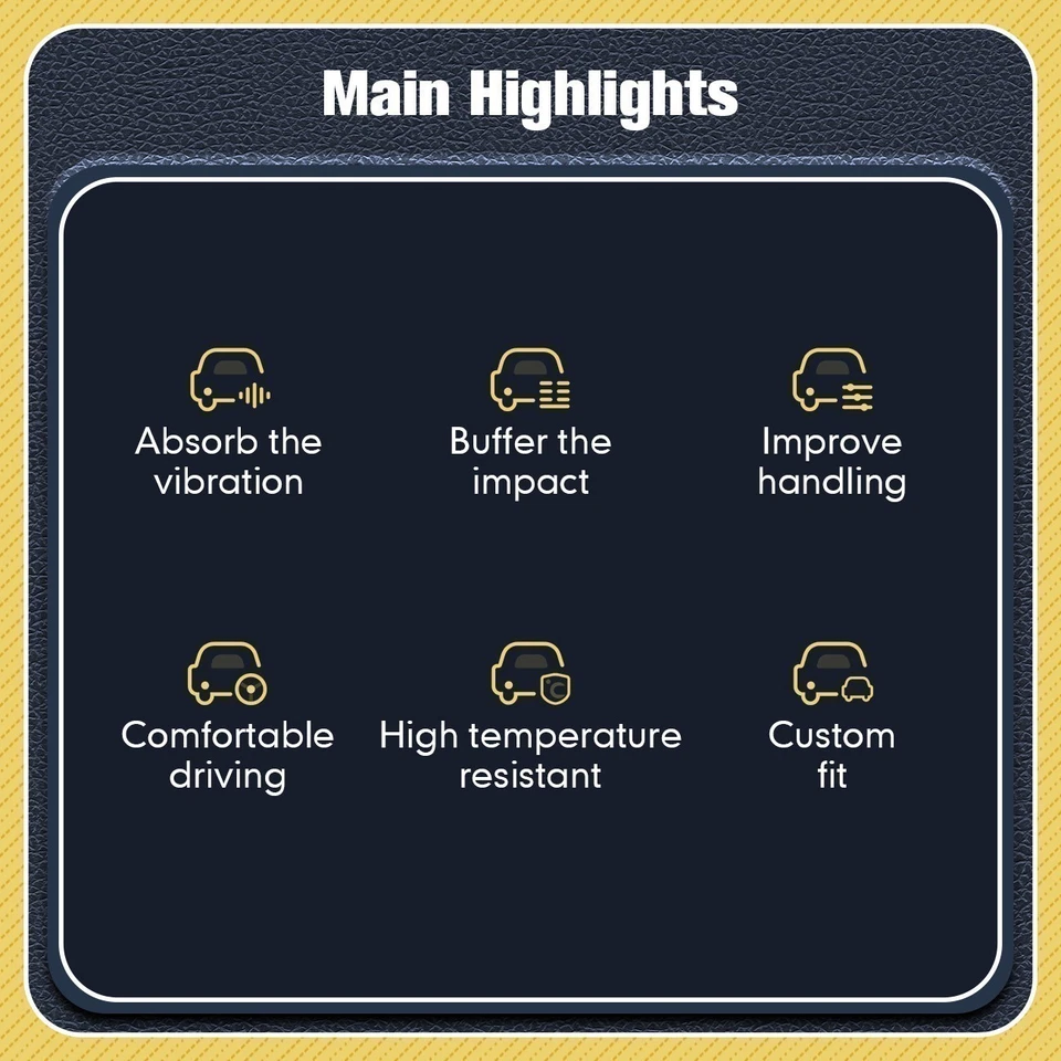 Amortiguadores delanteros y traseros 4x4 + barras estabilizadoras para Chevy GMC Silverado Sierra 1500 Foto 4 de 4