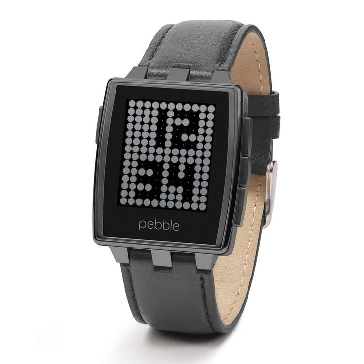 Pebble Steel Smartwatch - Matte Black - Image 4 of 4