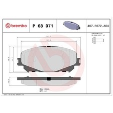 Satz Bremsbeläge Bremsklötze vorne für Renault Talisman LP KP 26792570