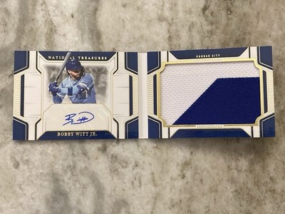 #07/35 Bobby Witt Jr 2025 Panini Nat’l Treasures Jumbo Auto Patch (Jersey Match)