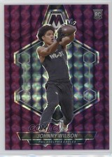 2024 Panini Mosaic Rookies Purple Mosaic Prizm /49 Johnny Wilson #396 13h9