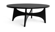 Mid Century Round Coffee Table - Black