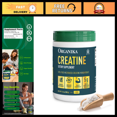 100% Pure Micronized Creatine Powder - Build Lean Muscle, Boost Strength & Recov