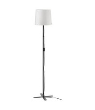 IKEA BARLAST Standard Floor Lamp – 150cm Modern Tall Standing, Black/White