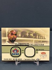 Carlos Delgado Game Used Jersey Patch 2002 Fleer Platinum Toronto Blue Jays
