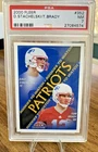 2000 FLEER #352 DAVE STACHELSKI/TOM BRADY ROOKIE RC PSA 7