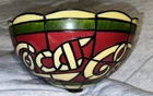 Vintage Coca-Cola Tiffany Style Plastic Stained Glass Standing Lamp Shade Coke