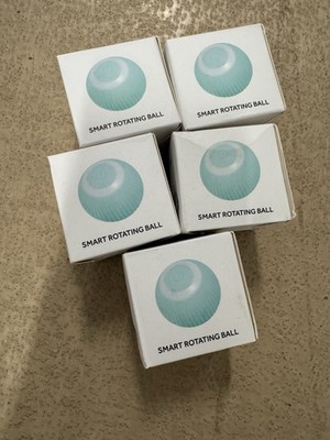5x Smart Cat Ball Toy Rolling Ball Interactive Cat Toy Rotating ( 5 Pcs) Green