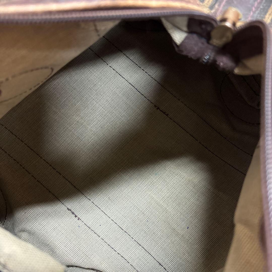 Fendi Logo Canvas Boston Bag Brown/Black Leather Trim Vintage Duffle Satchel thumbnail 13