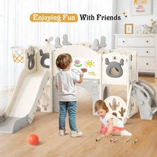 11 in 1 Toddler Slide Baby Slide Indoor Outdoor Baby Climber Playset Crawing