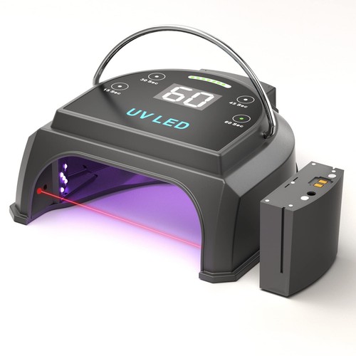 80W Professional Cordless UV LED Nail Lamp, UV Lights for Nails with 45 Beads... - Picture 1 of 7