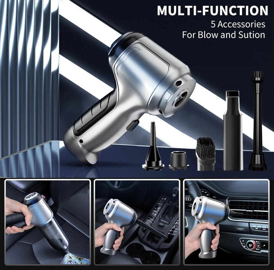 MARKENLOS Wireless cordless handheld vacuum cleaner portable rechargeable for home & car