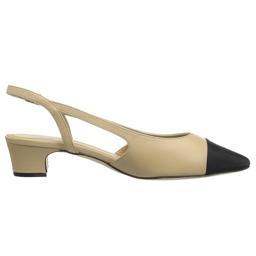 VANELi Aliz Round Toe Slingback Pumps Womens Beige Dress Casual ALIZ306991
