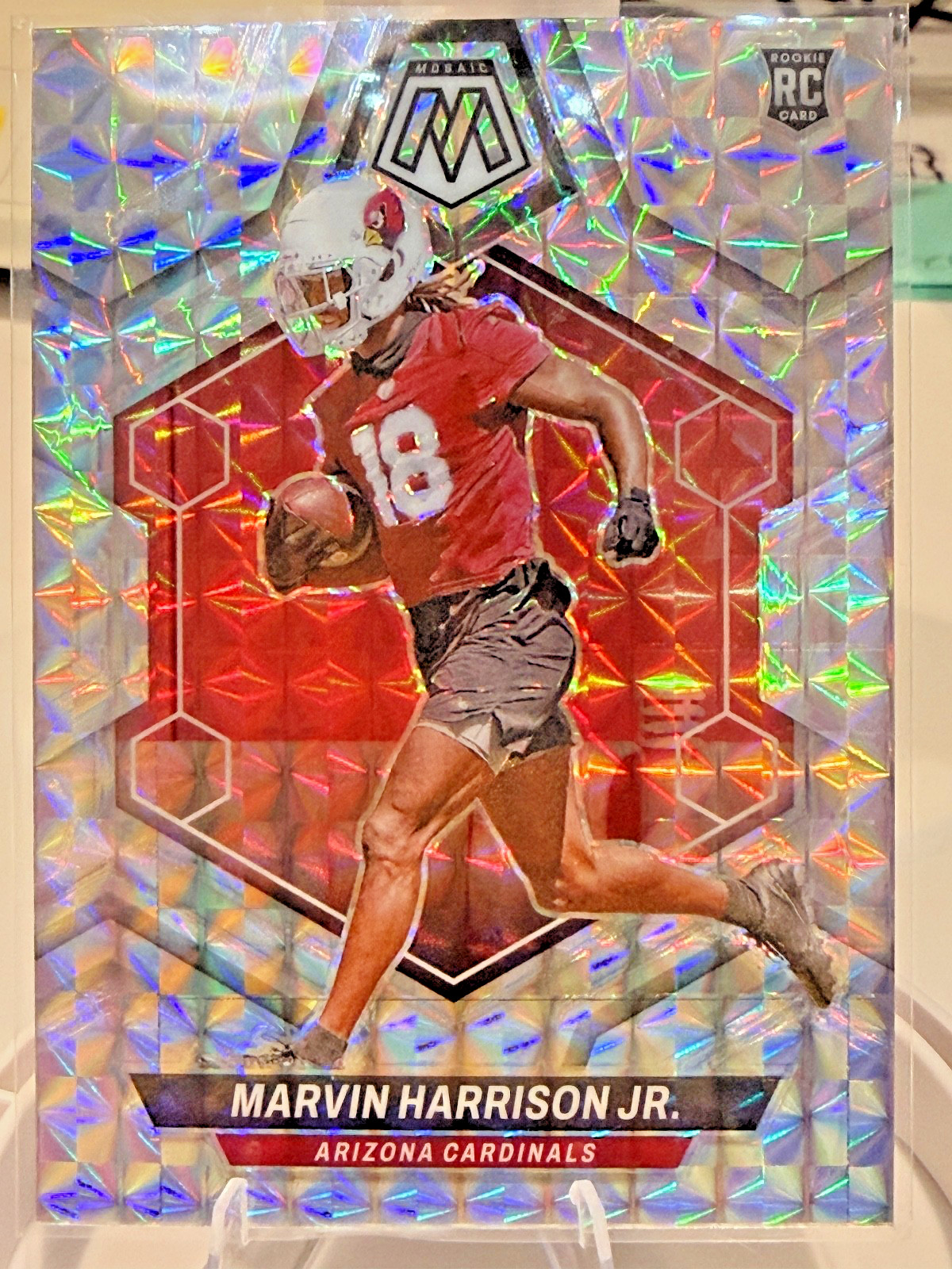 Marvin Harrison JR (RC) #304 Panini Mosaic 2024 - Silver Mosaic Prizm