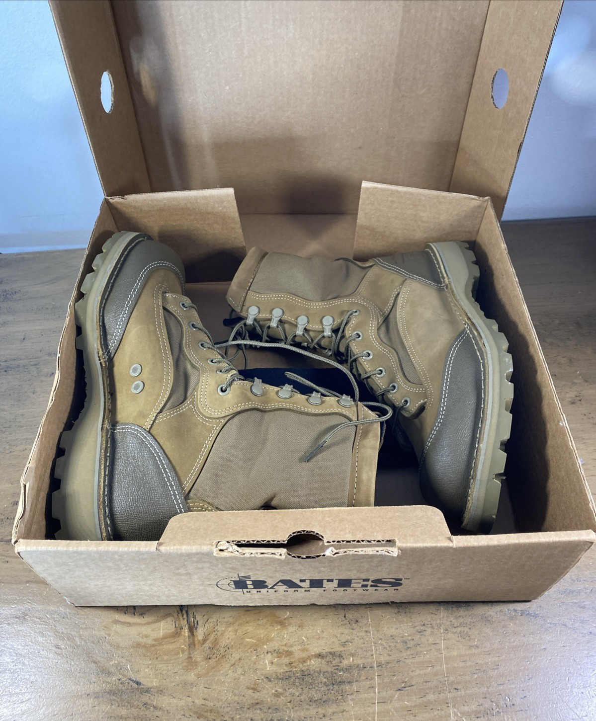 Bates USMC Hot Weather RAT Combat Boot Brown/Tan Size 10R St