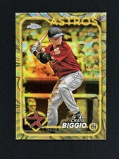 2024 Topps Gilded Collection Craig Biggio #121 Gold Wave Refractor /75 Astros