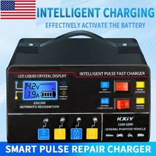 400A Heavy Duty Smart Car Battery Charger 12V/24V Automatic Pulse Repair Trickle