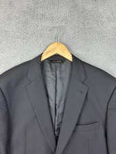 Jos. A. Bank Blazer Mens 42R Black 100 Wool Two Button Notch Lapel Sport Coat
