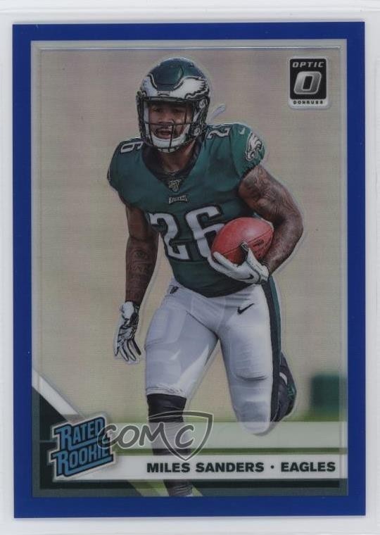 2019 Panini Donruss Optic Rated Blue Prizm 88/150 Miles Sanders Rookie RC 19di