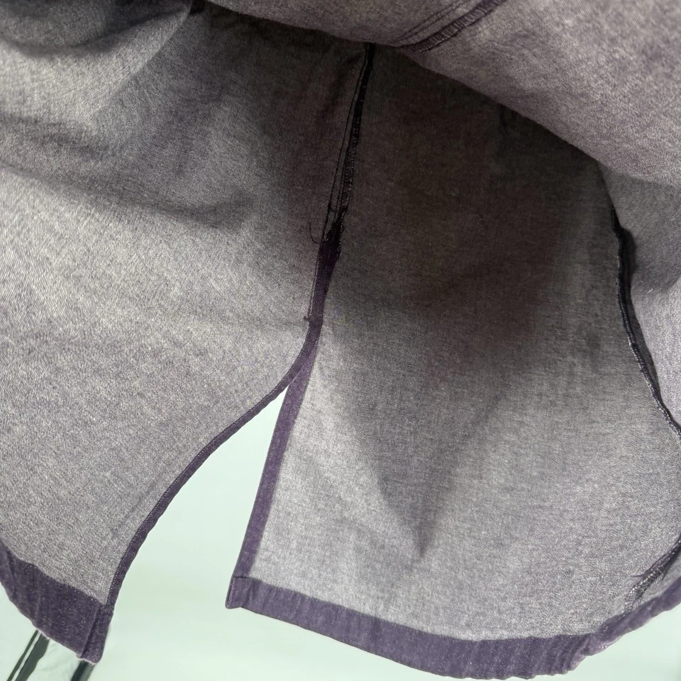 Falda vaquera 24/7 púrpura mezcla algodón talla grande 18W Foto 4 de 4