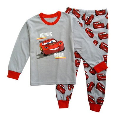 Kind Jungen Pyjamas Pajamas Set Nachtwäsche Schlafanzug Langarm Top Hosen^