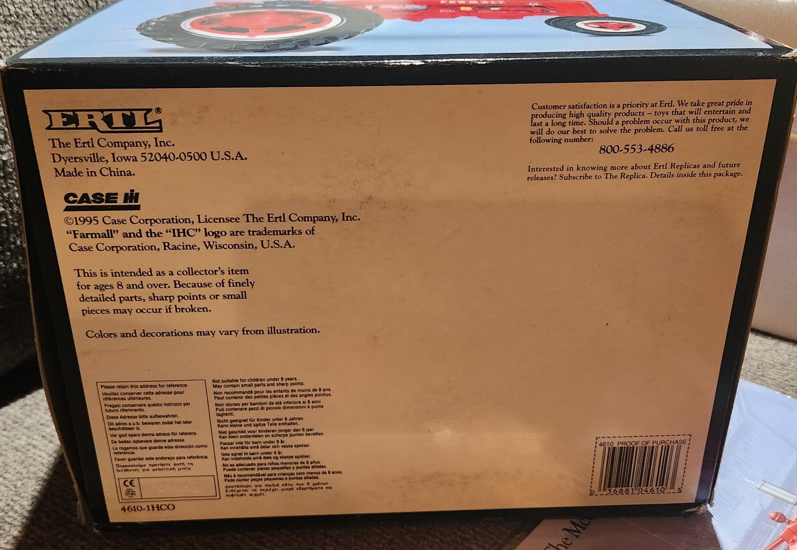 1/16 McCormick Deering Farmall M Tractor W/ Narrow Front, Precision Series #7