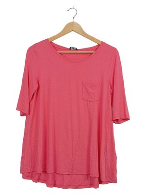 RIANI Damen T-Shirt Pink Gr. 36 S Casual Viskose Kurzarm Brusttasche