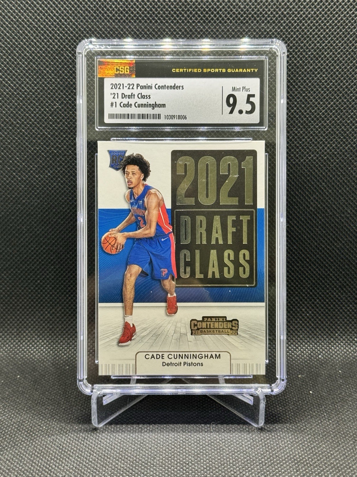 Cade Cunningham Rookie Card 2021-22 Contenders Basketball 2021 Draft Class #1