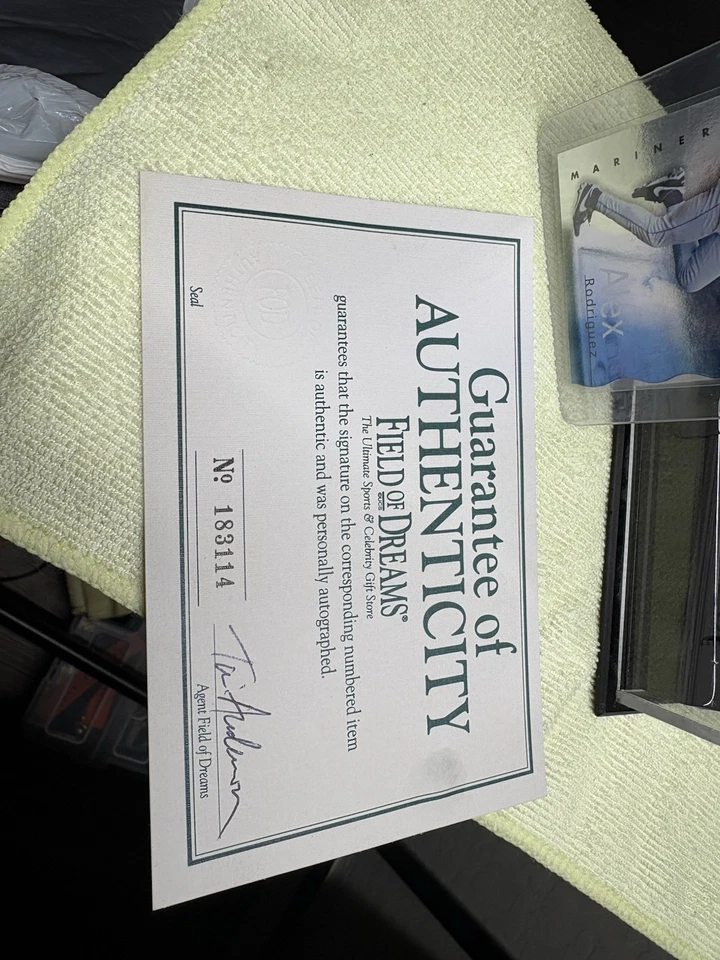 Alex Rodriguez Autographed Baseball Yankees Mariners Guarantee of Authenticity - Image 3 of 4