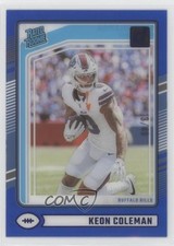 2024 Panini Clearly Donruss Rated Rookie Blue 13/49 Keon Coleman #67 1m2n