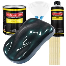 Restoration Shop Dark Turquoise Metallic Acrylic Enamel Gallon Kit, Auto Paint
