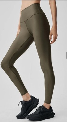 最終価格Aloyoga highwaistairlift legging xxs ALO 7/8 High Waist Air Lift Yoga Leggings Olive Tree Color Size