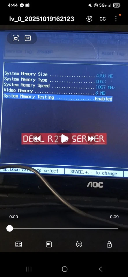 DELL PowerEdge R210 II Celeron Server- no hardrives - Image 3 of 3