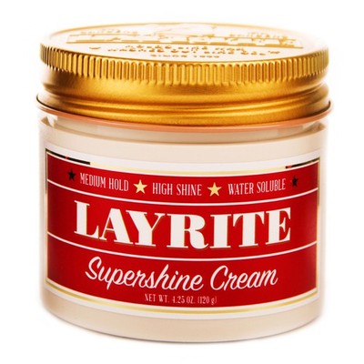 Layrite Supershine Cream Pomade 120g starker Halt & Glanz für alle Haartypen