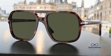 PERSOL PO3328S 24 31 Havana Green 58 mm Men's Sunglasses