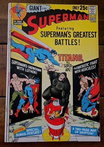 Superman #239 - Giant-size Bronze Age Titano  (Jul. 1971, DC) GD-