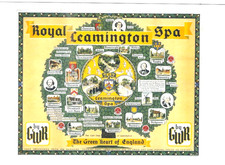 RAILWAY ADVERTISING GWR ROYAL LEAMINGTON SPA