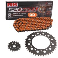 Kettensatz Yamaha WR 250 R 08-20 Kette RK DD 520 MXZ4 108 Offen Orange 13/43