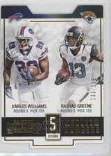2015 Panini Contenders Round Numbers Gold /199 Karlos Williams Rashad Greene 1h1