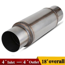 High Performance Muffler Resonator 4 Inlet 4 Outlet Overall 18inch Long