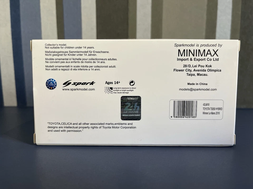 1/43 TOYOTA TS050 HYBRID N.8 WINNER LM 2018 F.ALONSO S.BUEMI-K.NAKAJIMA SPARK - Imagen 2 de 3