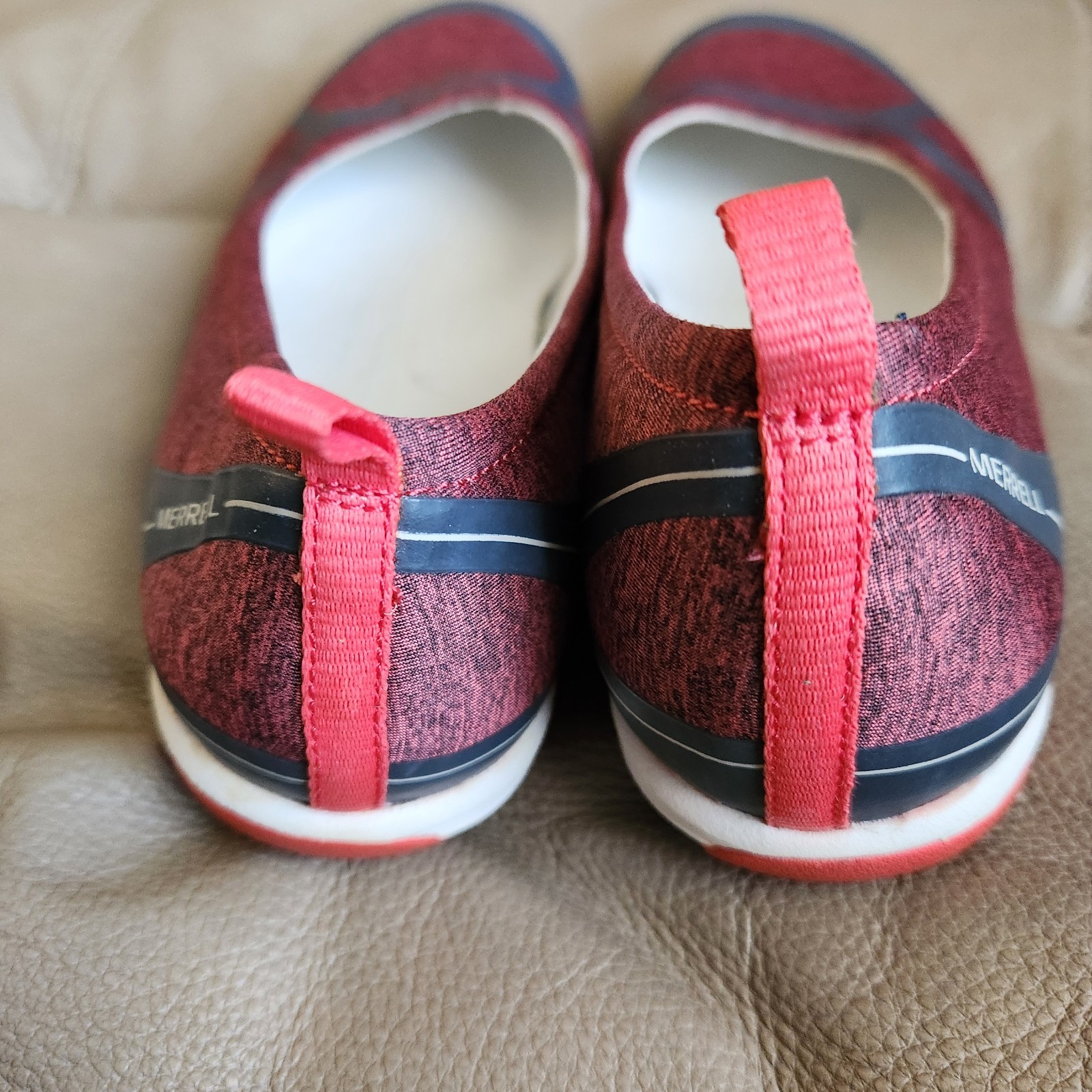 MERRELL BALLET SLIP ON SCARPE DONNA 6 MOCASSINI Select Grip suole CAYENNE GRIGIO