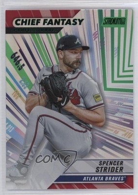 2024 Stadium Club Chief Fantasy Professionals Green 22/50 Spencer Strider yl0