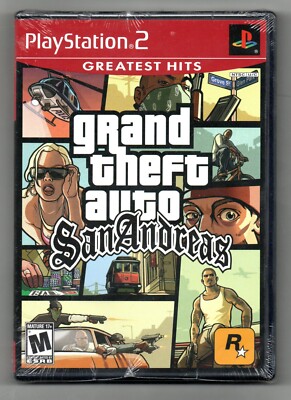 GRAND THEFT AUTO: SAN ANDREAS PLAYSTATION 2 BRAND NEW RED LABEL