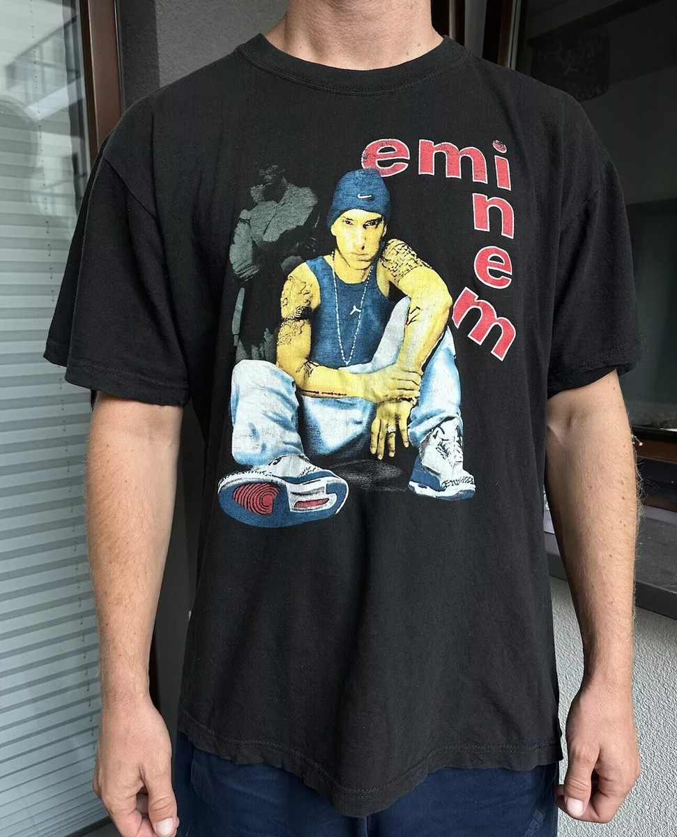 VINTAGE 2000s Y2K EMINEM RAP HIP HOP SHIRT TEE FADED size M | eBay