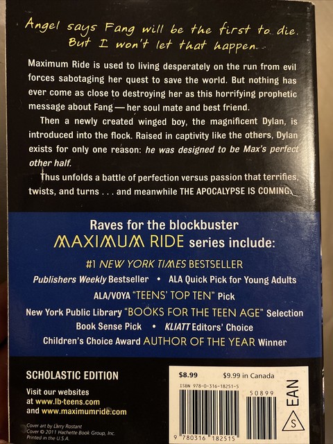 Fang (maximum Ride Book 5) by James Petterson for sale online | eBay