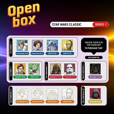 FiGPiN Mystery Mini Star Wars Classic Series Locked and Unclaimed Pins