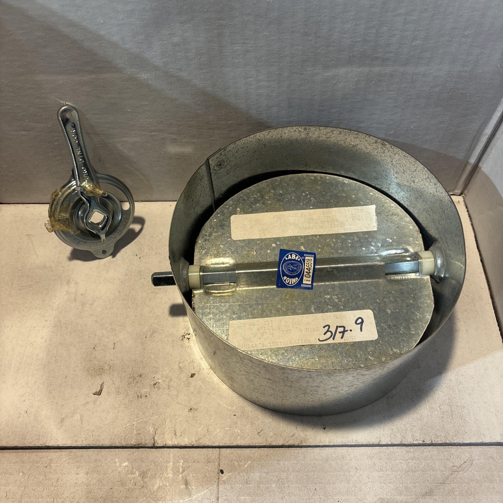 New Durodyne No. 112 8" HVAC Air Balance Damper 2D1RW (NP5) eBay