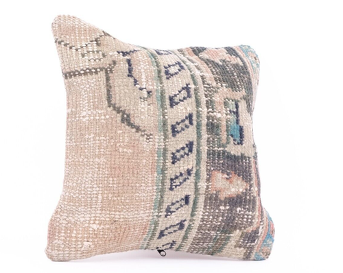 Kilim Cushion Cover Vintage Jute Pillows Handwoven Kilim Cushion Decorative - Picture 3 of 7