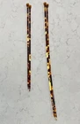 Tortoise Shell knitting needles, size 10 - 3.25 mm  Length 22cm or 30cm